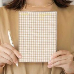 Hightide 2024 Gingham Monthly Diary [B6] -Stationery Sale Shop 000000010171 33 l