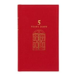 Midori 5 Year Diary - Gate Red