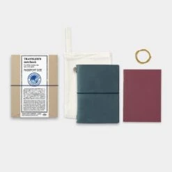 TRAVELER'S Company Passport Notebook [Blue] -Stationery Sale Shop 15240006 a