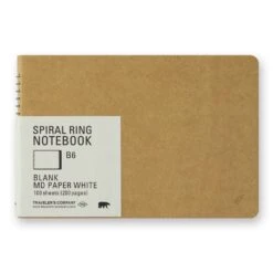 TRAVELER'S Company Spiral Ring Notebook B6 [MD White]