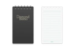 Midori Diamond Memo Lined Notepad (S) Black