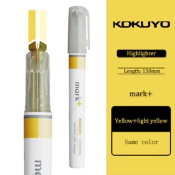 Kokuyo Mark+ Two Tone Colour Marker -Stationery Sale Shop 1pcs Japanese Kokuyo Mark Highlighter Light Color Two color Double headed Double lined Key Marker Marker 1.jpg 640x640 1 1