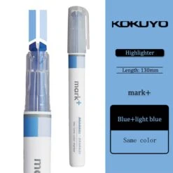 Kokuyo Mark+ Two Tone Colour Marker -Stationery Sale Shop 1pcs Japanese Kokuyo Mark Highlighter Light Color Two color Double headed Double lined Key Marker Marker.jpg 640x640 2