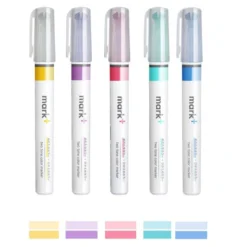 Kokuyo Mark+ Two Tone Colour Marker [Set Of 5] -Stationery Sale Shop 23