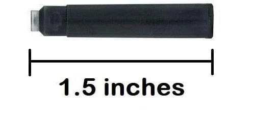 24 Standard International Short Fountain Pen Ink Cartridges, Legal Black 2 24 Standard International Short Fountain Pen Ink Cartridges, Legal Black - Image 2