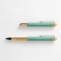TRAVELER'S Company Brass Rollerball Pen Factory Green