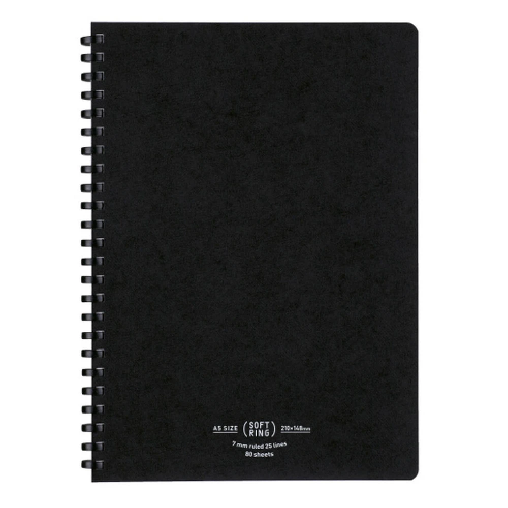 Kokuyo Soft Ring Natural Notebook A5 2 Kokuyo Soft Ring Natural Notebook A5 - Image 2