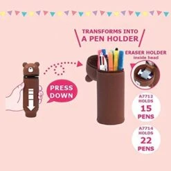 LIHIT LAB PuniLabo Stand Pen Case - Pig 7 LIHIT LAB PuniLabo Stand Pen Case - Pig -Stationery Sale Shop 51q242gsewl 1