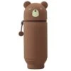 LIHIT LAB PuniLabo Stand Pen Case - Brown Bear