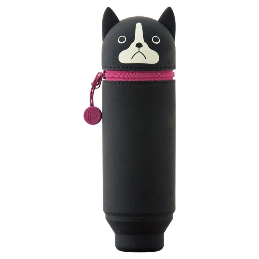 LIHIT LAB PuniLabo Stand Pen Case - Boston Terrier 1 LIHIT LAB PuniLabo Stand Pen Case - Boston Terrier