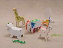 Kokuyo 3D Colouring Book Paper Animals -Stationery Sale Shop 51z2jvtjh0L. AC