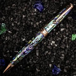 Monteverde Invincia Limited Edition Abalone Shell Ballpoint Pen, Rose Gold Trim