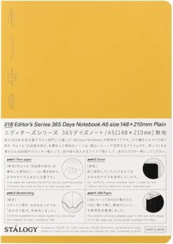 Stalogy 365 Days Notebook A5 - Plain Paper -Stationery Sale Shop 61aPO7s1uES. AC SL1000