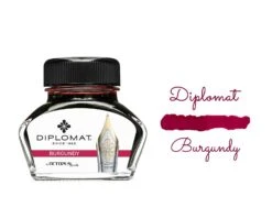 Diplomat Octopus Fountain Pen Ink Bottle, 30ml, Burgundy