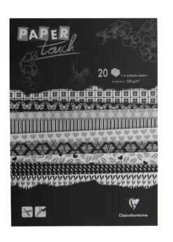 Clairefontaine Paper Touch- Printed Sheets- Black And White