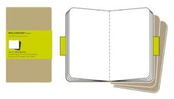 Moleskine Kraft Large Plain Cahier (Pack Of 3)