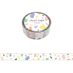 Mind Wave Clear Tape 15mm - Terrazzo
