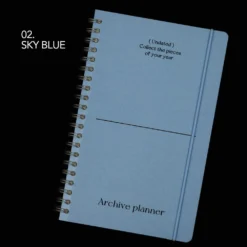 Paperian Archive Undated Weekly Planner -Stationery Sale Shop Archive Spiral Undated Weekly Planner V2 10 08996