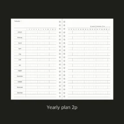 Paperian Archive Undated Weekly Planner -Stationery Sale Shop Archive Spiral Undated Weekly Planner V2 16 95656