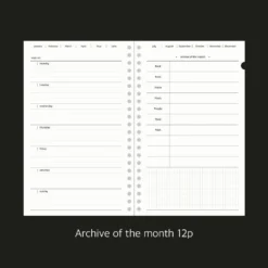 Paperian Archive Undated Weekly Planner -Stationery Sale Shop Archive Spiral Undated Weekly Planner V2 19 11793