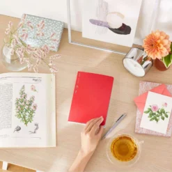 Stalogy 1/2 Year Notebook 2023 Limited Edition (A5) -Stationery Sale Shop Berry Red 12 Year