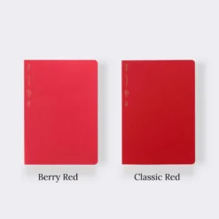 Stalogy 1/2 Year Notebook 2023 Limited Edition (A5) -Stationery Sale Shop Berry Red 2