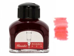 Pineider Fountain Pen Ink Bottle, 75ml Glass Bottle, Red