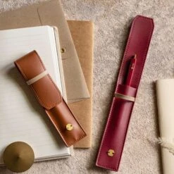 Ystudio Classic Reflect Pen Pouch 14 Ystudio Classic Reflect Pen Pouch -Stationery Sale Shop ClassicReflect 1PenPouch Caramel Red