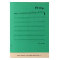 Mark's Tokyo Edge Day 5 Series Bamboo Notebook -Stationery Sale Shop DAY5 NB02 GN