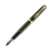 Diplomat Excellence A2 Evergreen & Gold Fountain Pen, Fine Nib