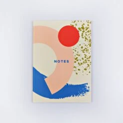 The Completist Memphis Brush A5 Lay Flat Notebook