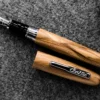 Conklin All American Limited Edition Olive Wood Fountain Pen, Chrome Trim