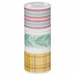 Kokuyo Bobbin 'Washi' Masking Tape Embroidery [3 Rolls] -Stationery Sale Shop OIP