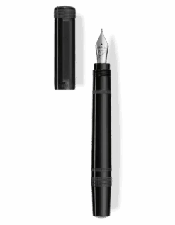 Tibaldi Perfecta Rich Black Fountain Pen, Fine Nib