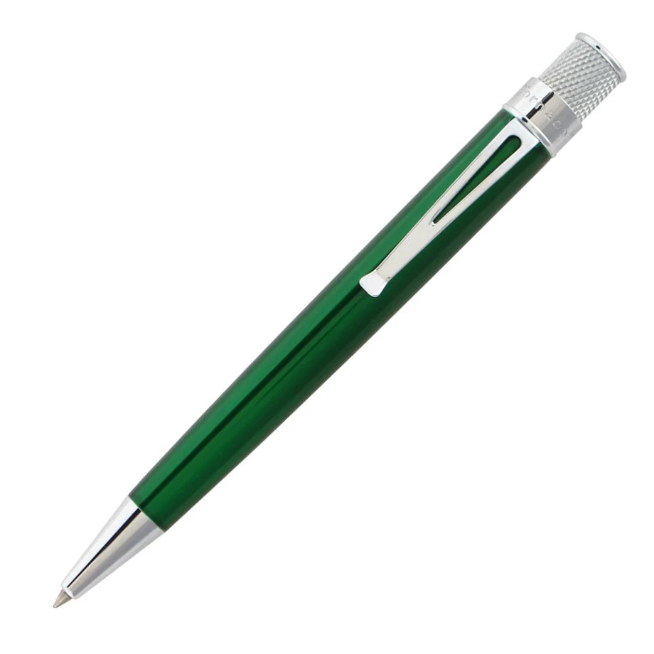 Retro 51 Tornado Classic Rollerball Pen, Green Lacquer 1 Retro 51 Tornado Classic Rollerball Pen, Green Lacquer