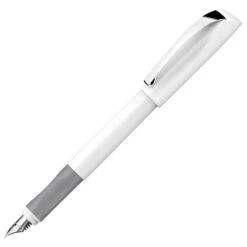 Schneider® Schneider Coed Shiny Fountain Pen, White, Medium Point