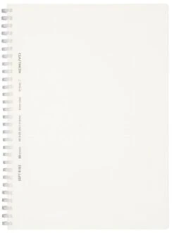 Kokuyo Soft Ring Notebook Clear B5 80 Sheets 6mm Horizontal Rule