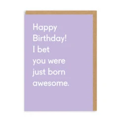Ohh Deer Happy Birthday You Were Born Awesome Card