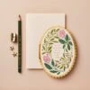 Wanderlust Pink Flora 'Merry Christmas' Card