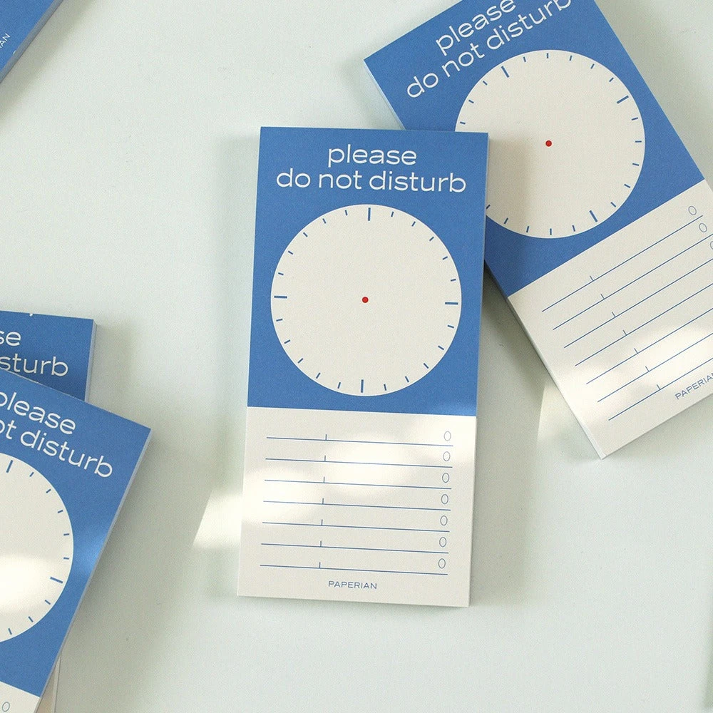 Paperian Do Not Disturb Memopad Time 1 Paperian Do Not Disturb Memopad Time
