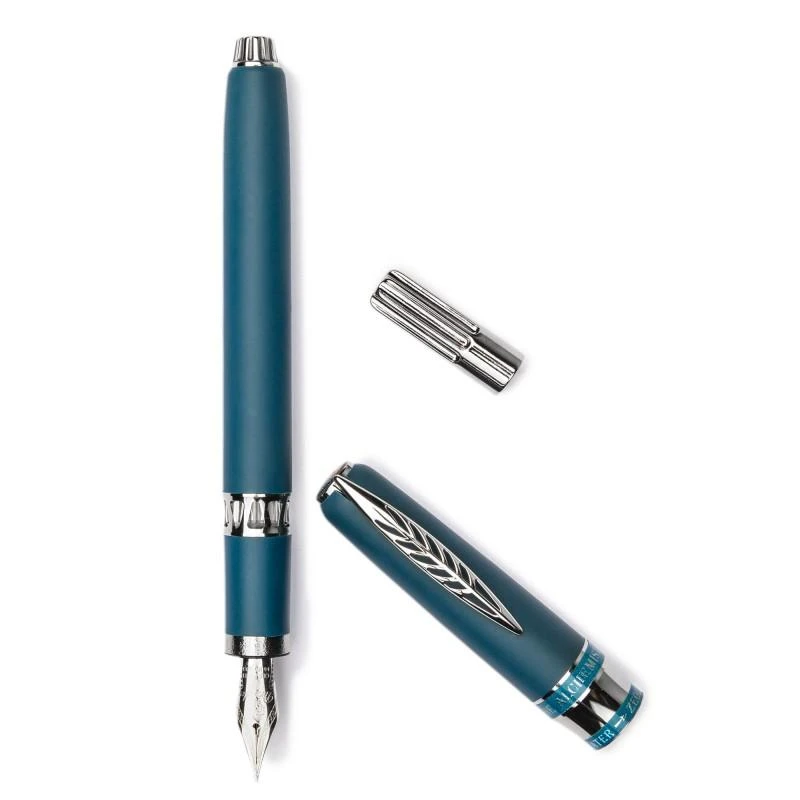 Pineider Alchemist Zeolite Fountain Pen, Kilauea Blue, Medium 14K Nib 1 Pineider Alchemist Zeolite Fountain Pen, Kilauea Blue, Medium 14K Nib
