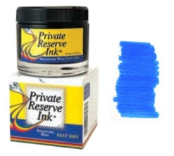 Private Reserve Fountain Pen Ink Bottle, 60ml, American Blue Fast Dry