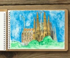 TRAVELER'S Company Spiral Ring Notebook [B6 Slim Watercolour Paper] -Stationery Sale Shop b6 watercolour 6