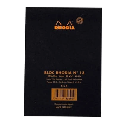 Rhodia No. 13 Head Stapled Pad (A6, Grid) 3 Rhodia No. 13 Head Stapled Pad (A6, Grid) - Image 3