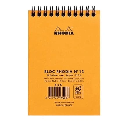 Rhodia Classic Wirebound Pad (A6, Graph) 4 Rhodia Classic Wirebound Pad (A6, Graph) - Image 4