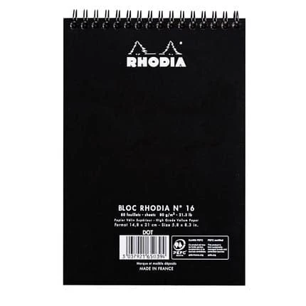 Rhodia Classic Wirebound Pad (A5, Dot Grid) 5 Rhodia Classic Wirebound Pad (A5, Dot Grid) - Image 5