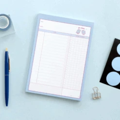 Iconic Daily Planner Memo Pad -Stationery Sale Shop blue