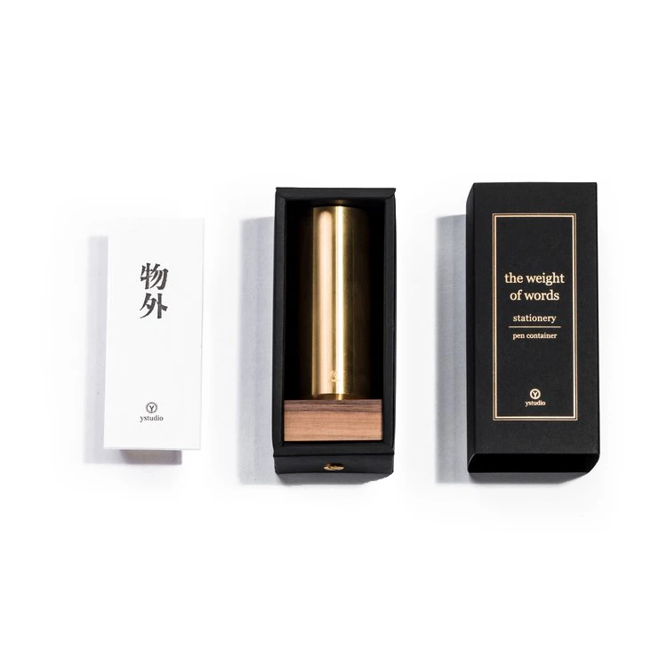 Ystudio Classic Brass Pen Container 2 Ystudio Classic Brass Pen Container - Image 2