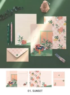 Iconic Haru Letter Set -Stationery Sale Shop d2 1 1