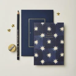 Wanderlust Navy Star Christmas Card